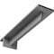 Ekena Millwork Heaton Hidden Support Steel Bracket w/ 10" Support Depth, Hammered Gray 3"W x 14"D x 2"H BKTM03X14X02HEHGY - alternate 1
